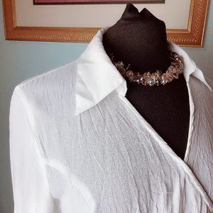 1990s White Vintage Le Caviar Blouse